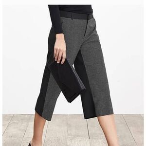 Banana Republic Flannel Gaucho Pant Size 4 Wide-Leg Trousers Wool pants $89